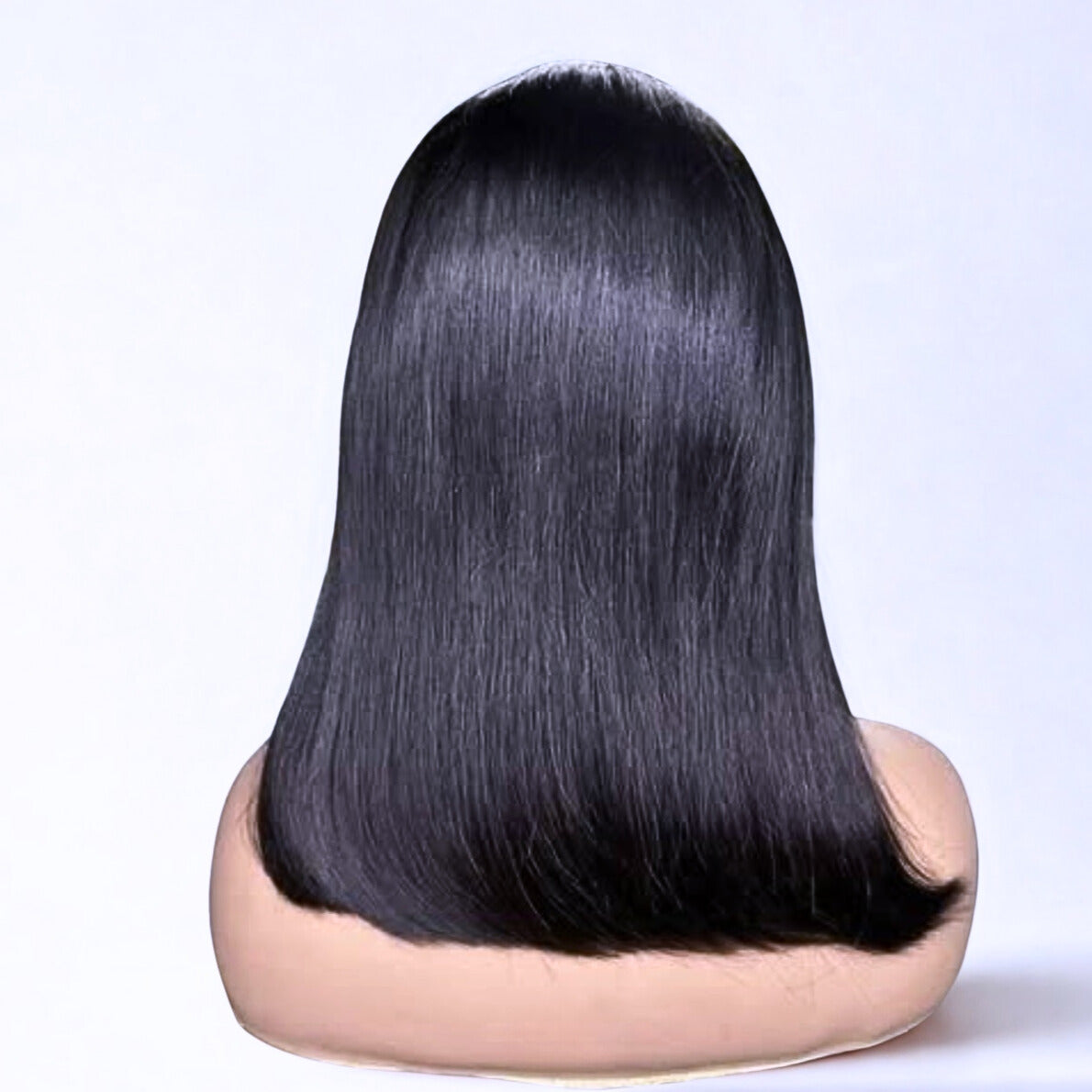 16 Inch Brazilian Human Hair Bob Wig - Sleek & Straight