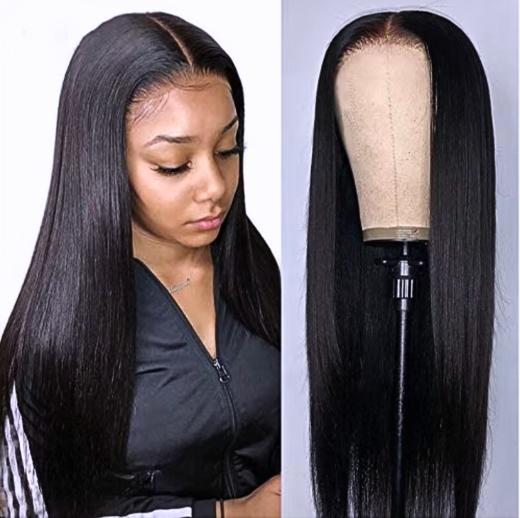 22 Inch Brazilian Human Hair Bob Wig - Sleek & Straight