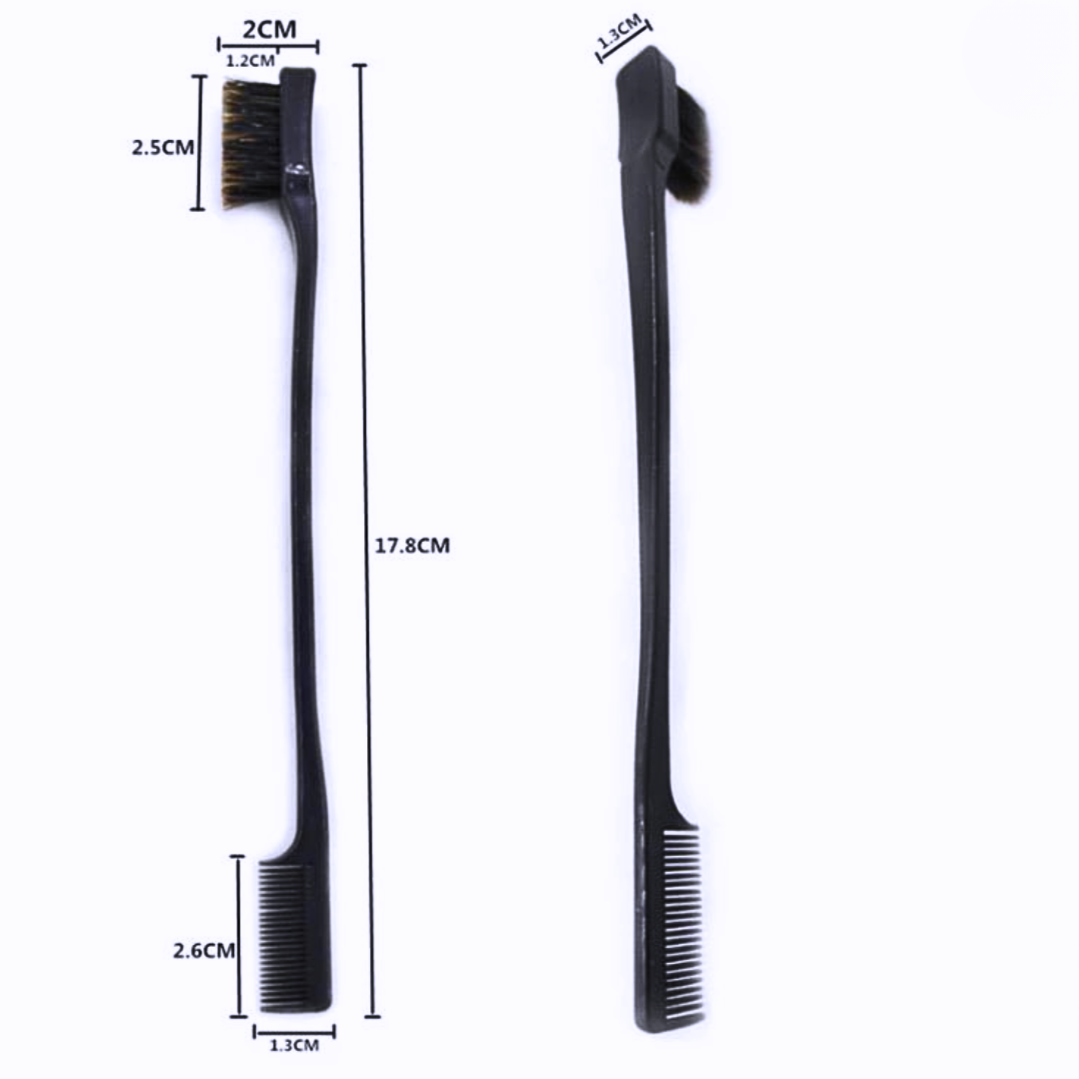 Double-Sided Edge Control Brush for Precise Styling