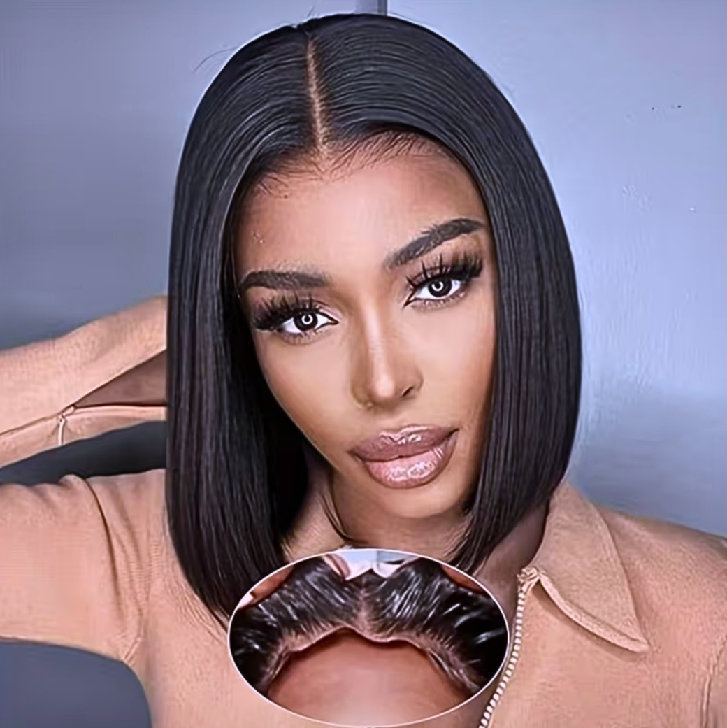 10 Inch Short Bob Wig - Brazilian Straight Human Hair