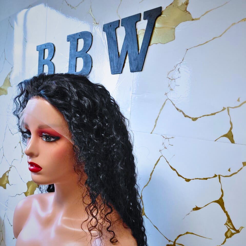 Natasha - 24 inch Brazilian Waterwave Full Frontal Transparent Lace Wig
